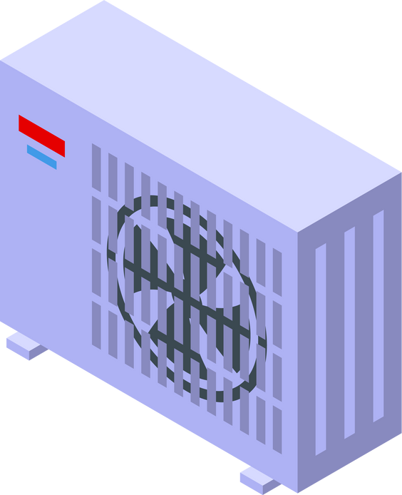 repair air conditioner icon isometric install heat