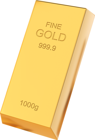 Gold bars 1000 grams pure gold